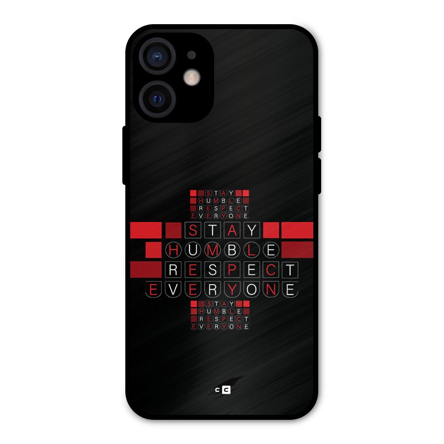 Humble Respect Metal Back Case for iPhone 12 Mini