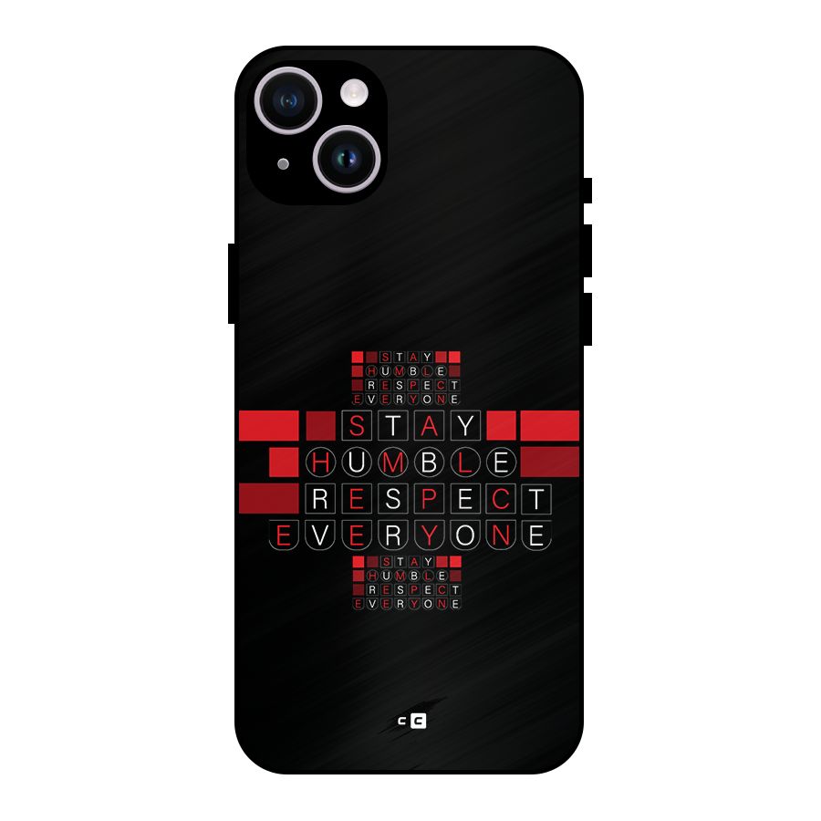 Humble Respect Metal Back Case for iPhone 14 Plus