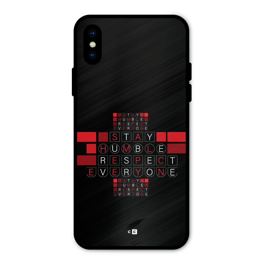 Humble Respect Metal Back Case for iPhone X