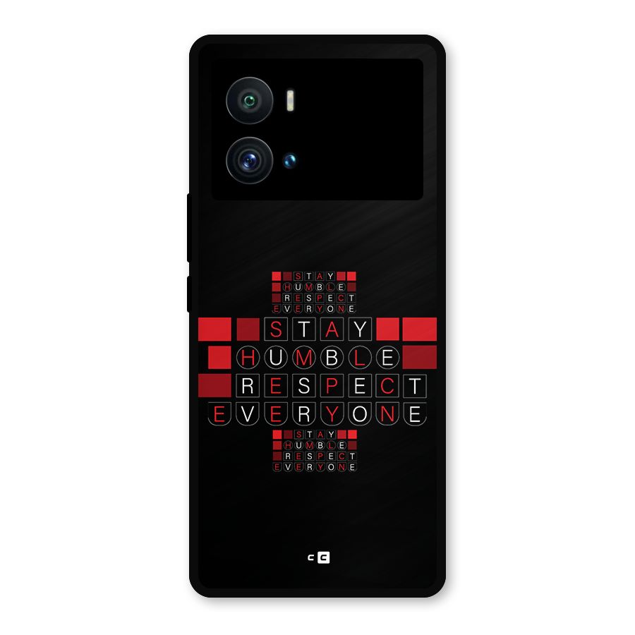 Humble Respect Metal Back Case for iQOO 9 Pro