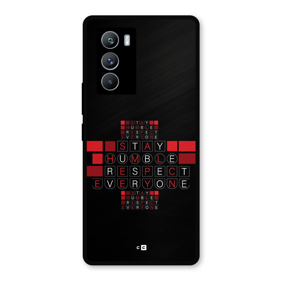 Humble Respect Metal Back Case for iQOO 9 SE