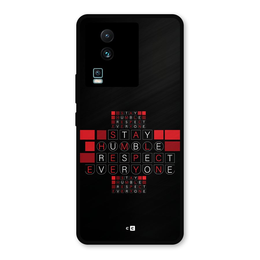 Humble Respect Metal Back Case for iQOO Neo 7 Pro