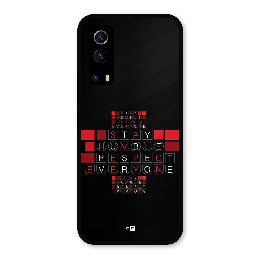 Humble Respect Metal Back Case for iQOO Z3
