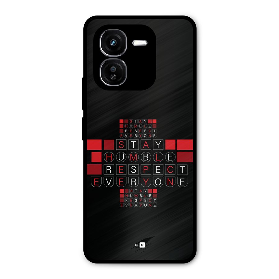 Humble Respect Metal Back Case for iQOO Z9x