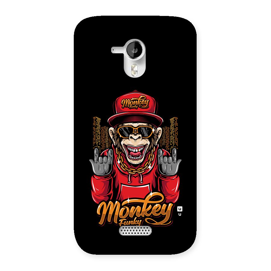 Hunky Funky Monkey Back Case for Canvas HD A116