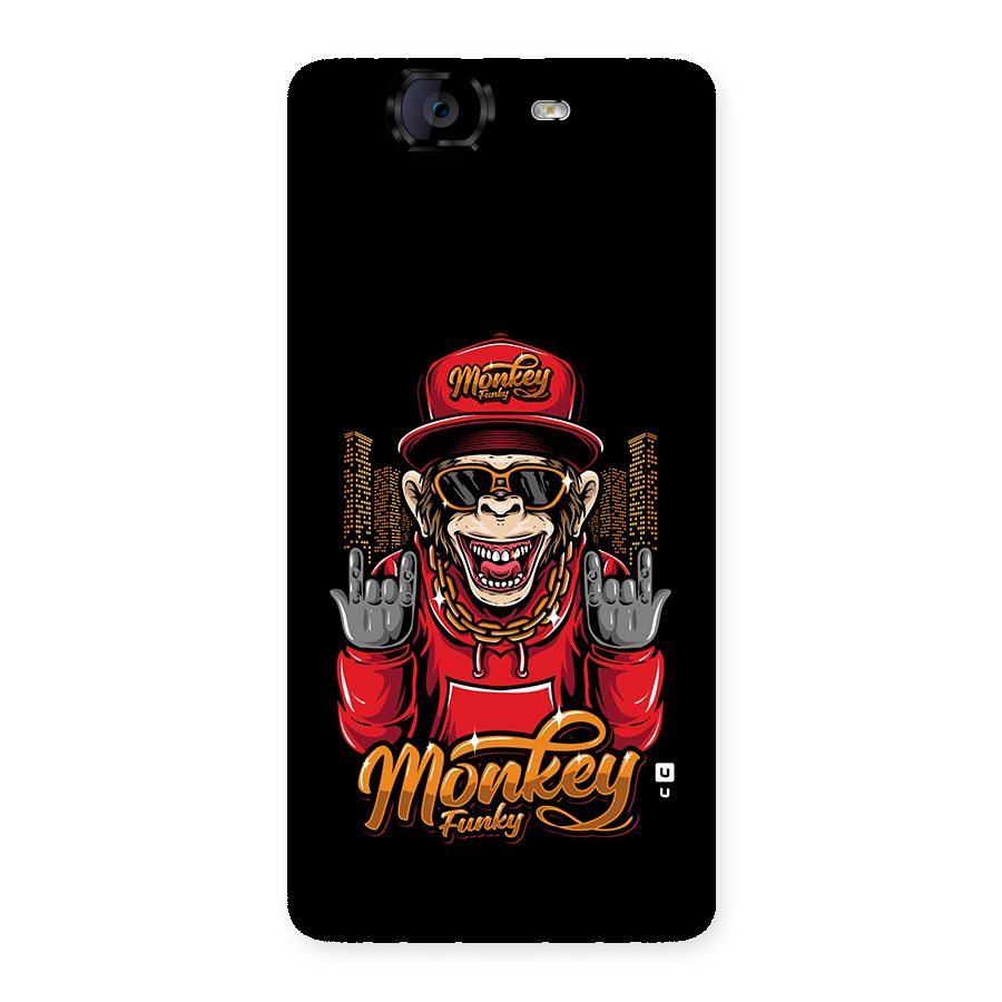 Hunky Funky Monkey Back Case for Canvas Knight A350
