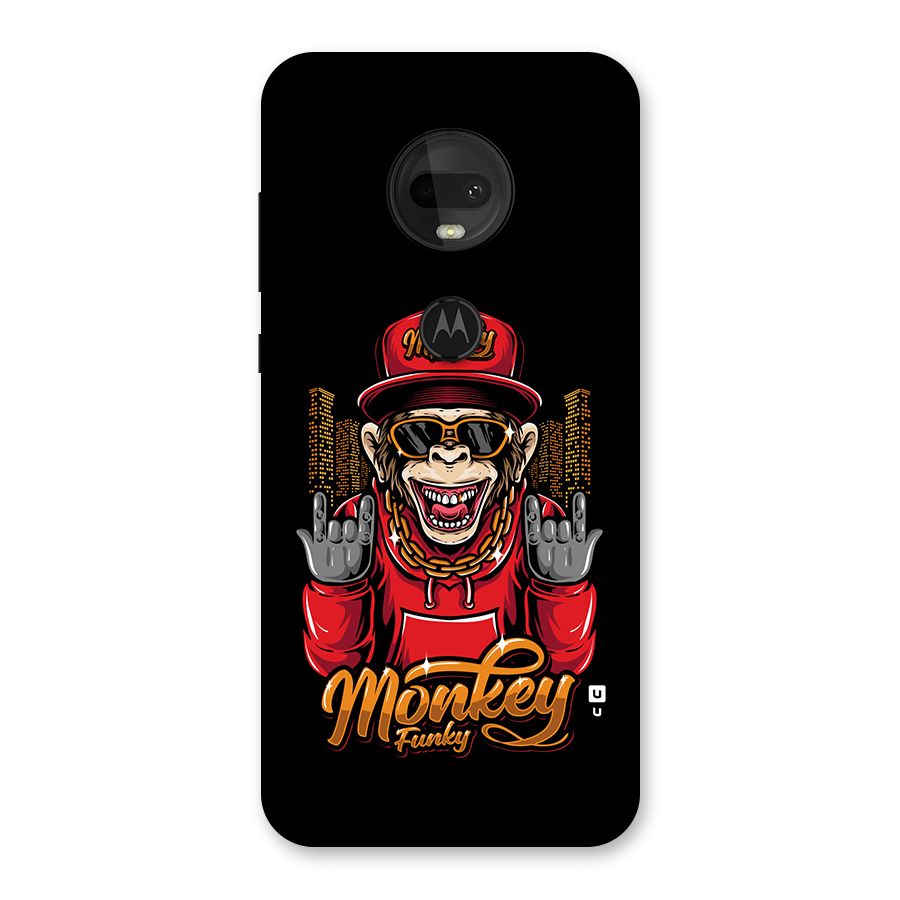 Hunky Funky Monkey Back Case for Moto G7