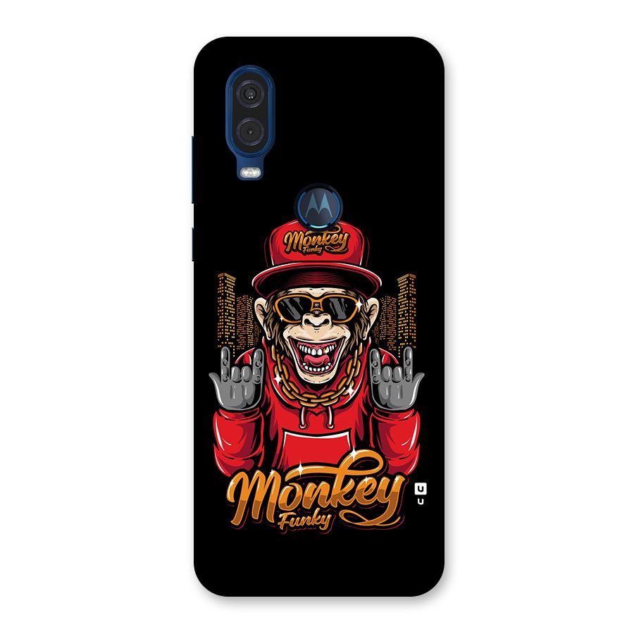Hunky Funky Monkey Back Case for Motorola One Vision