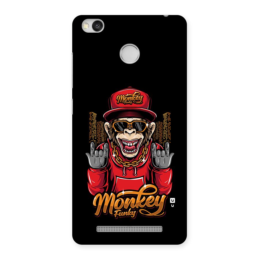 Hunky Funky Monkey Back Case for Redmi 3S Prime