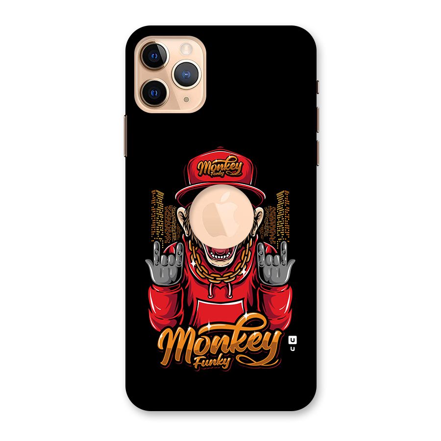 Hunky Funky Monkey Back Case for iPhone 11 Pro Max Logo Cut