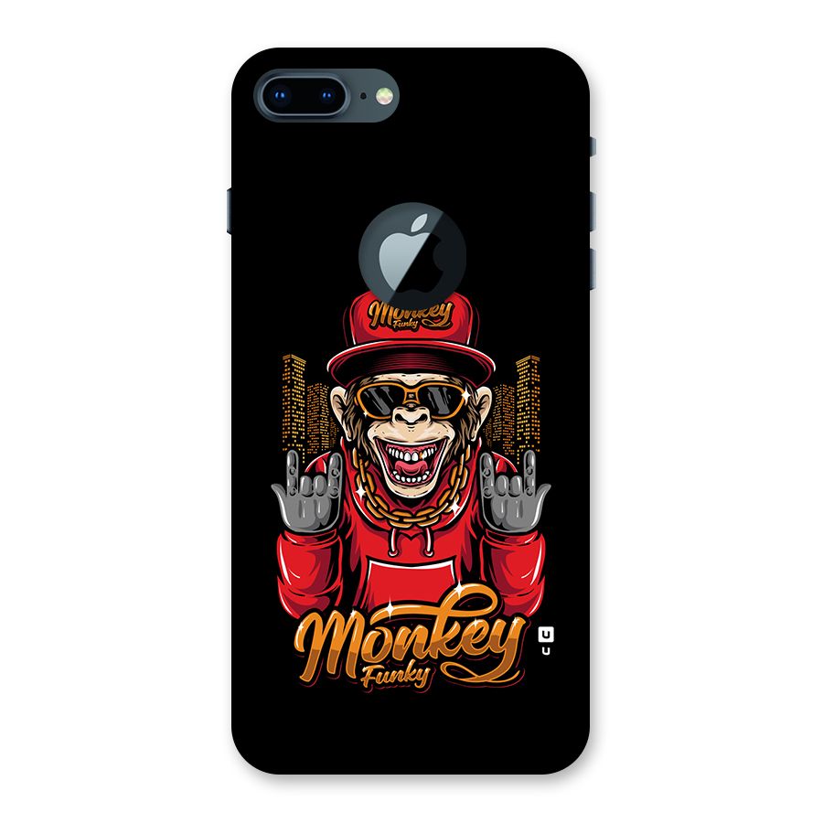 Hunky Funky Monkey Back Case for iPhone 7 Plus Logo Cut
