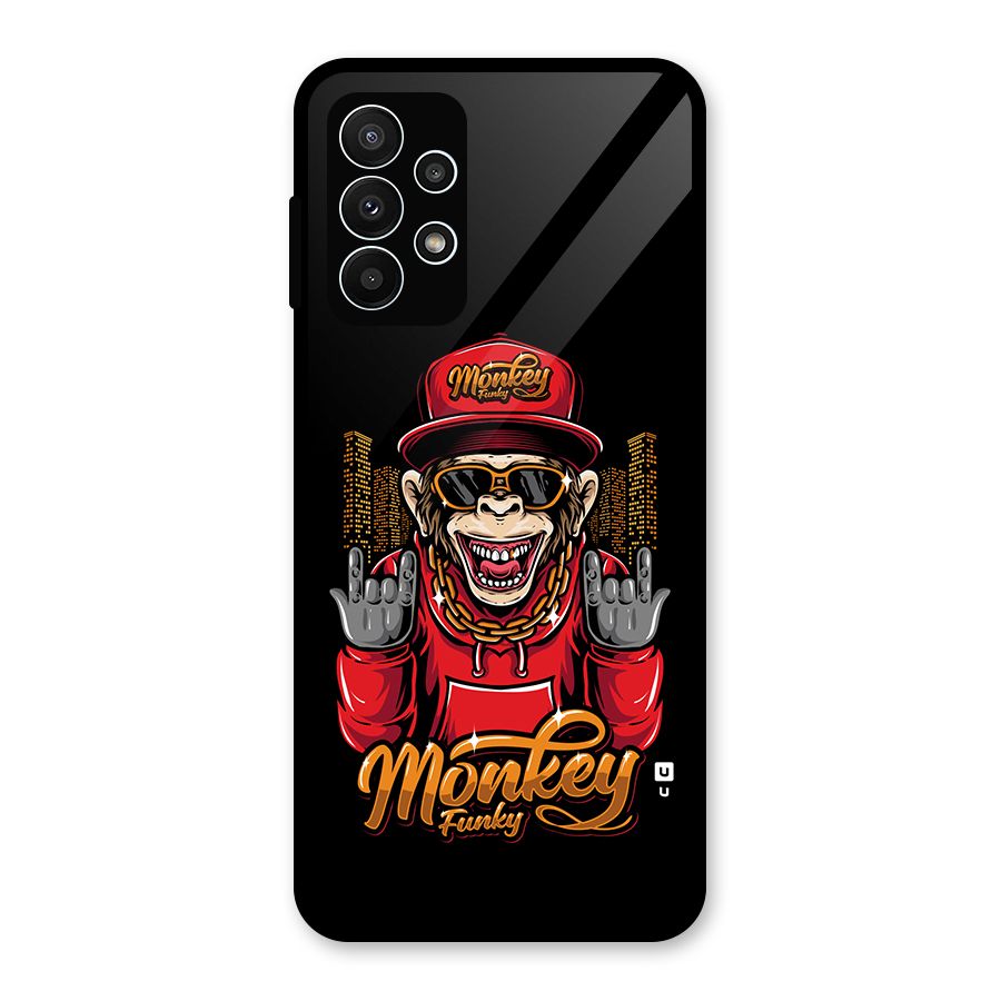 Hunky Funky Monkey Glass Back Case for Galaxy A23