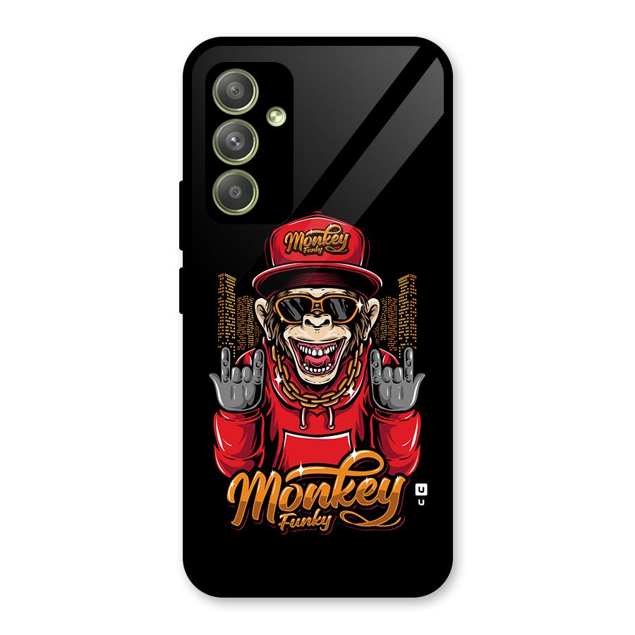 Hunky Funky Monkey Glass Back Case for Galaxy A54