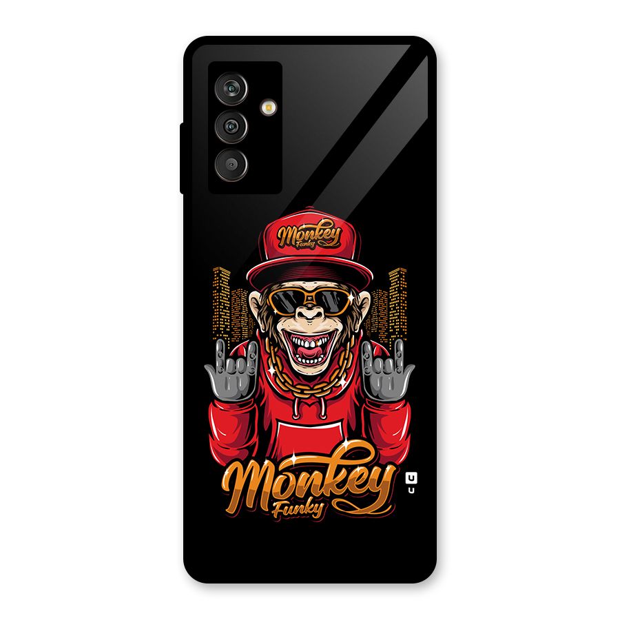 Hunky Funky Monkey Glass Back Case for Galaxy M13