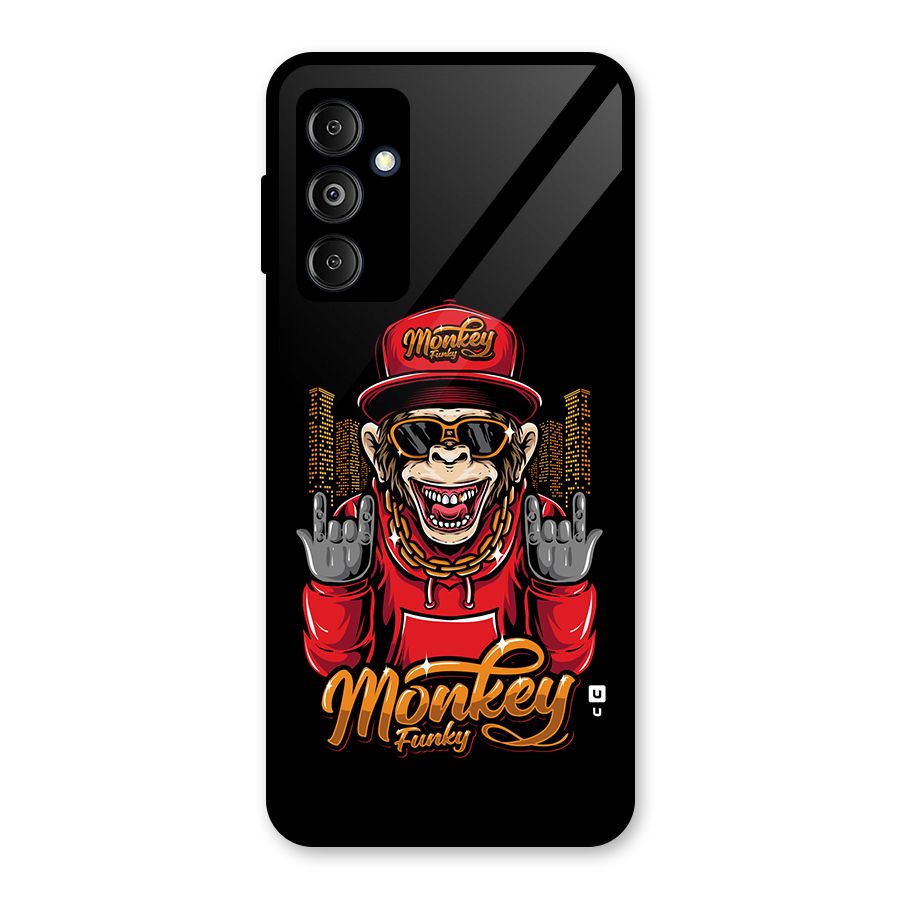 Hunky Funky Monkey Glass Back Case for Galaxy M14 5G