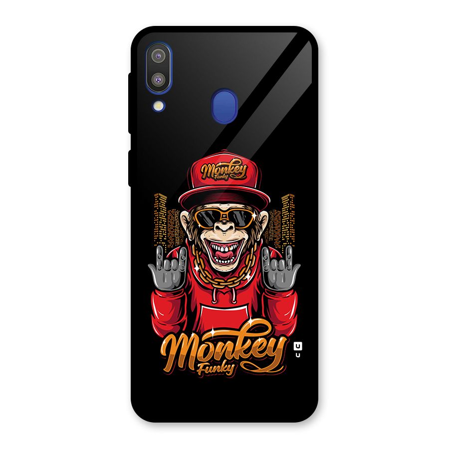 Hunky Funky Monkey Glass Back Case for Galaxy M20