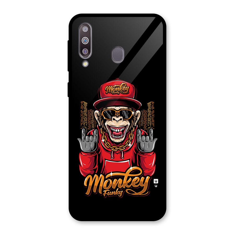 Hunky Funky Monkey Glass Back Case for Galaxy M30