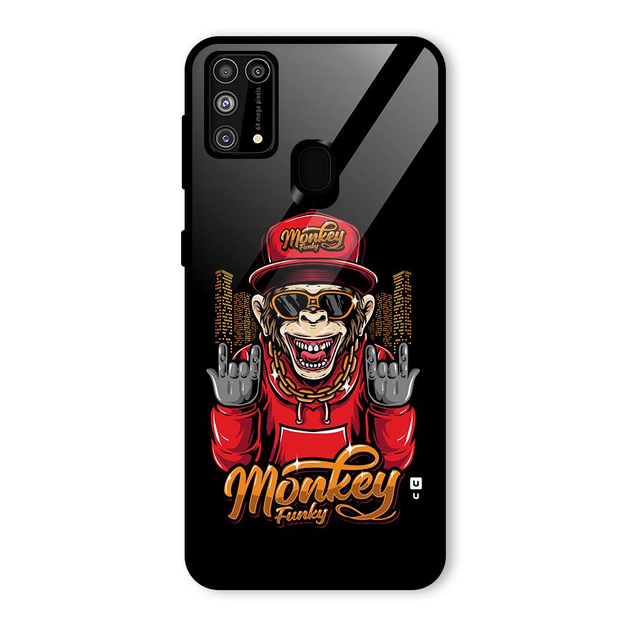 Hunky Funky Monkey Glass Back Case for Galaxy M31