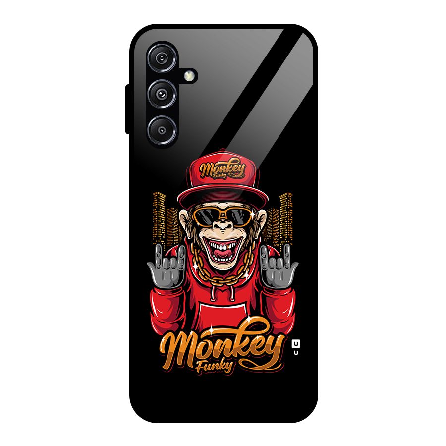 Hunky Funky Monkey Glass Back Case for Galaxy M34 5G