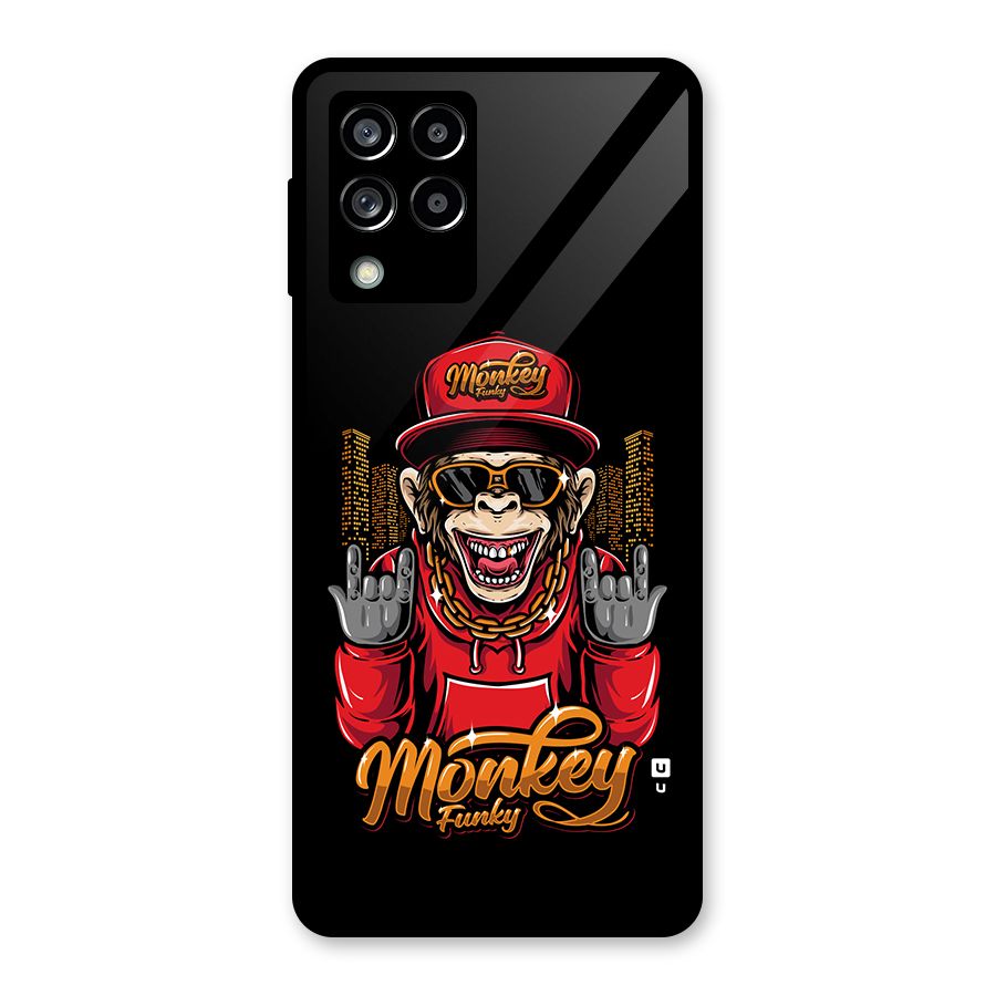 Hunky Funky Monkey Glass Back Case for Galaxy M53 5G