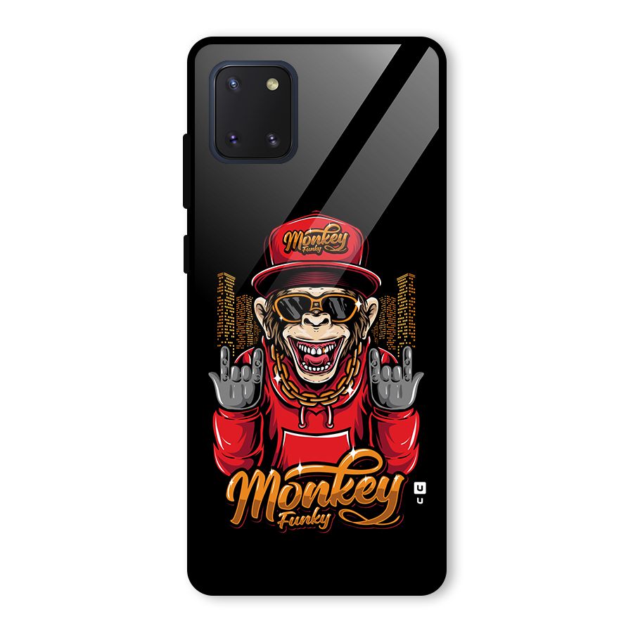Hunky Funky Monkey Glass Back Case for Galaxy Note 10 Lite