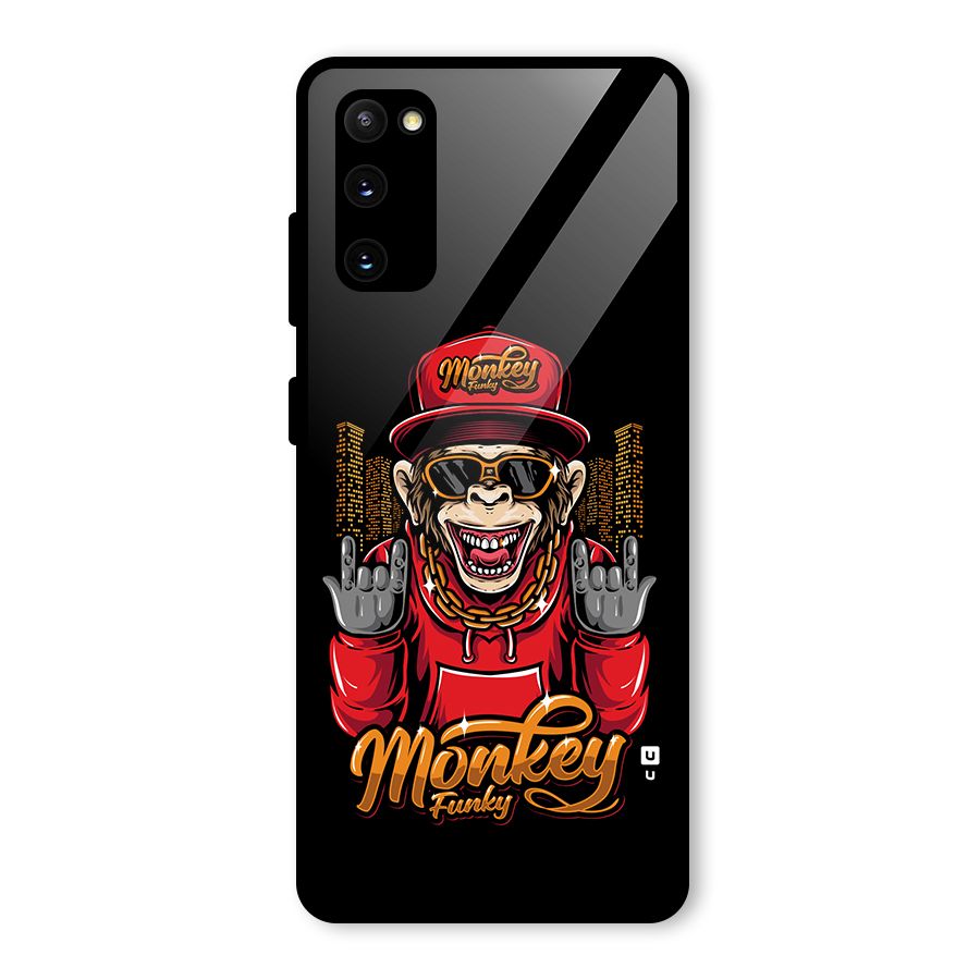 Hunky Funky Monkey Glass Back Case for Galaxy S20 FE 5G