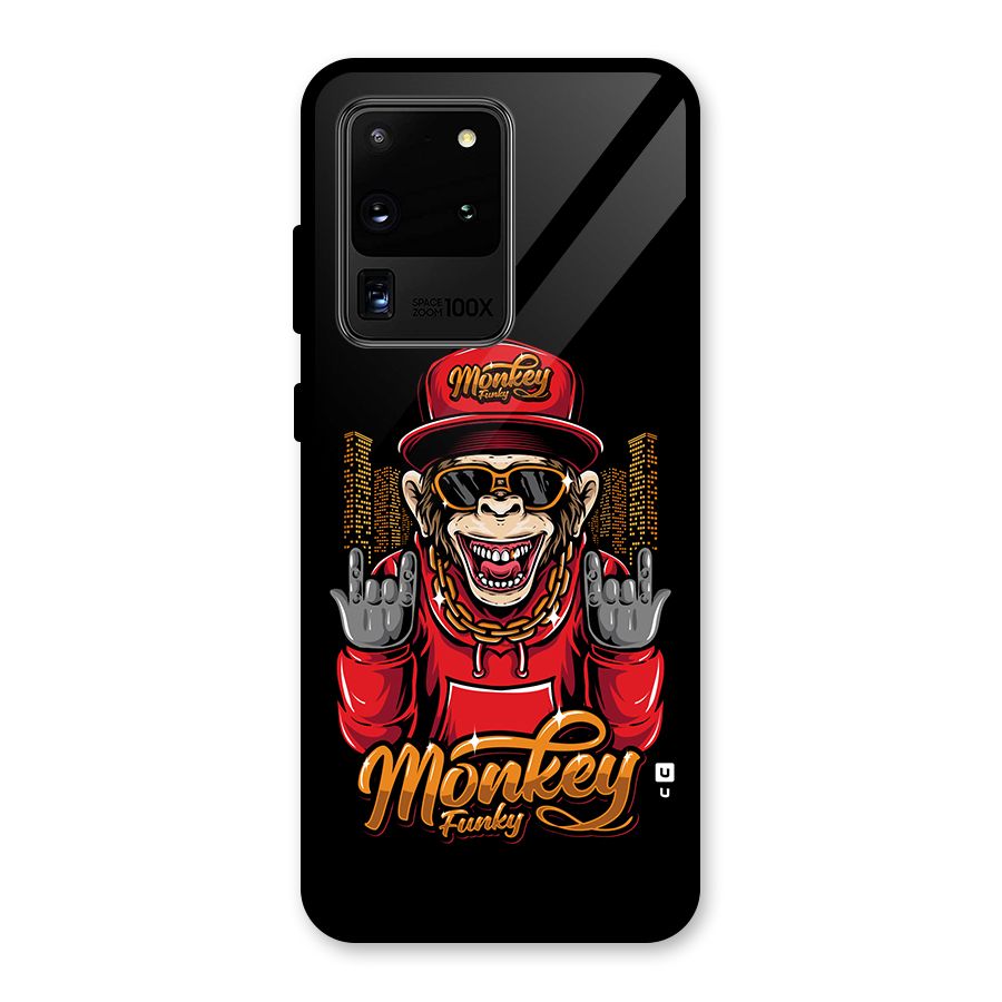 Hunky Funky Monkey Glass Back Case for Galaxy S20 Ultra