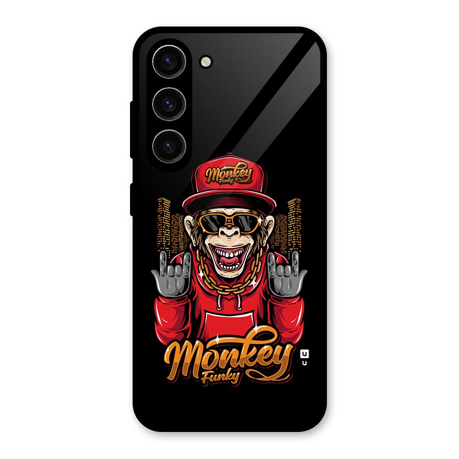 Hunky Funky Monkey Glass Back Case for Galaxy S23