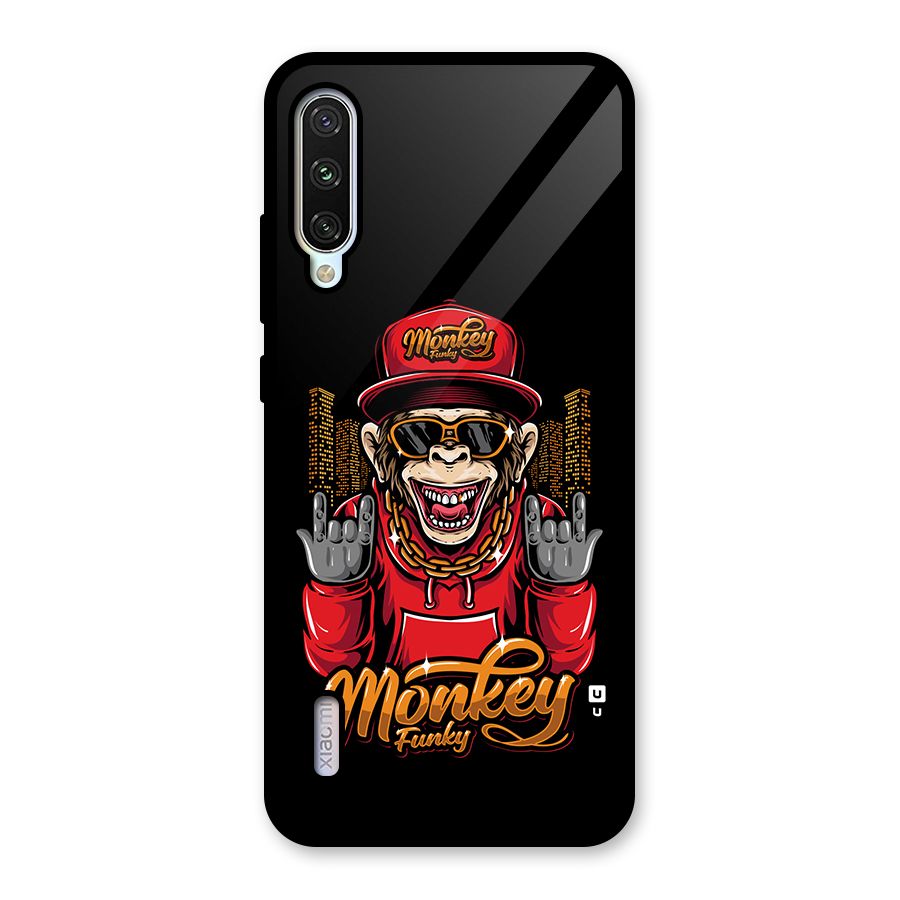 Hunky Funky Monkey Glass Back Case for Mi A3