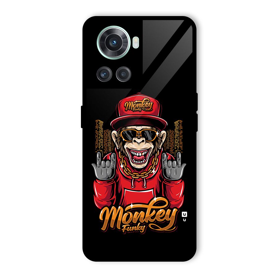 Hunky Funky Monkey Glass Back Case for OnePlus 10R