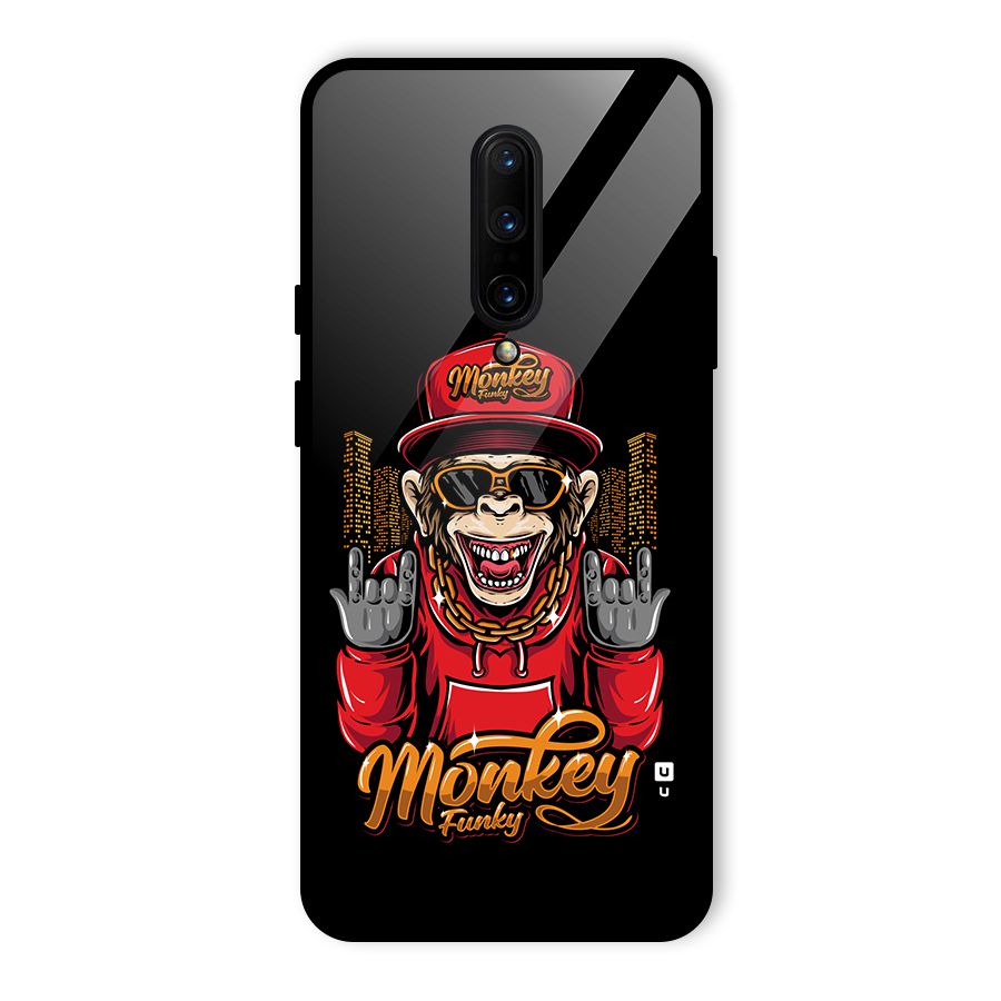 Hunky Funky Monkey Glass Back Case for OnePlus 7 Pro