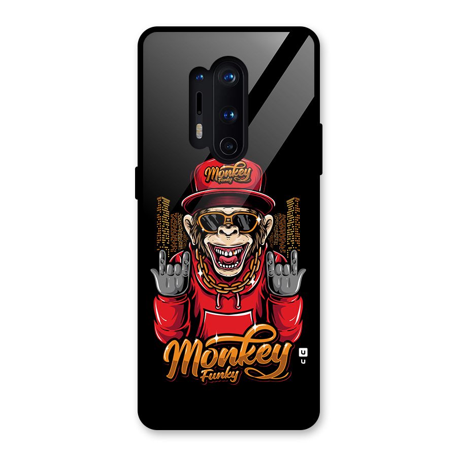 Hunky Funky Monkey Glass Back Case for OnePlus 8 Pro