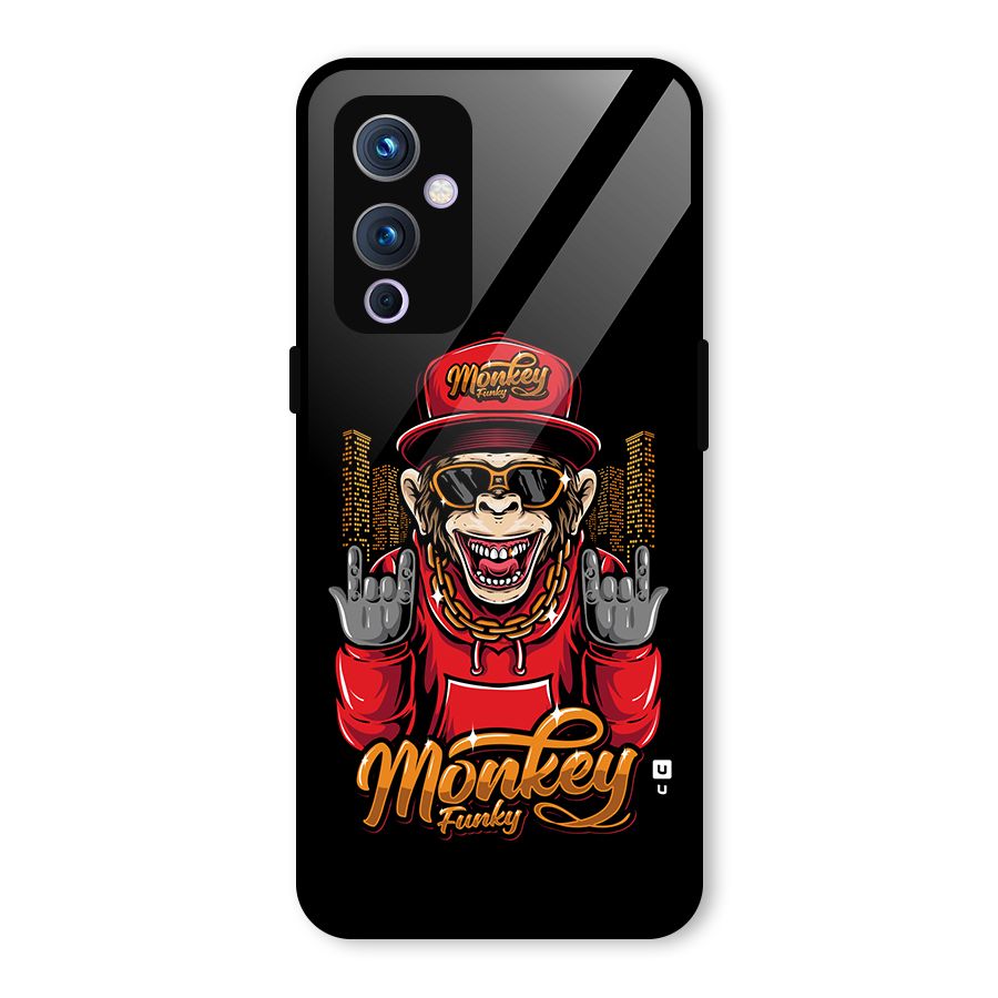 Hunky Funky Monkey Glass Back Case for OnePlus 9