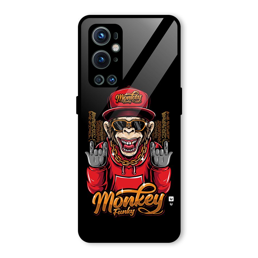 Hunky Funky Monkey Glass Back Case for OnePlus 9 Pro
