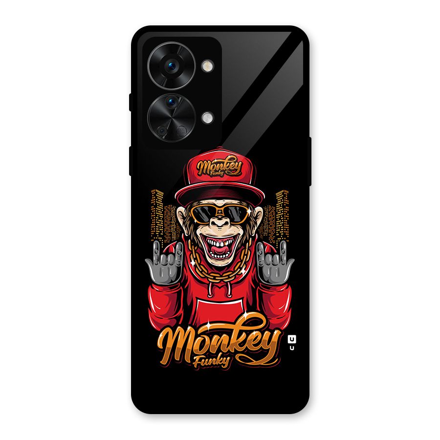 Hunky Funky Monkey Glass Back Case for OnePlus Nord 2T