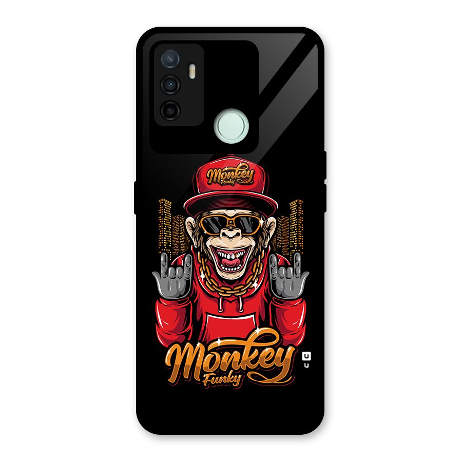 Hunky Funky Monkey Glass Back Case for Oppo A53