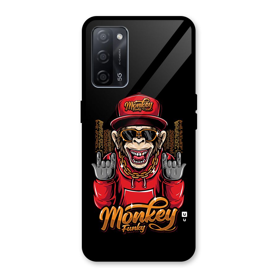 Hunky Funky Monkey Glass Back Case for Oppo A53s 5G
