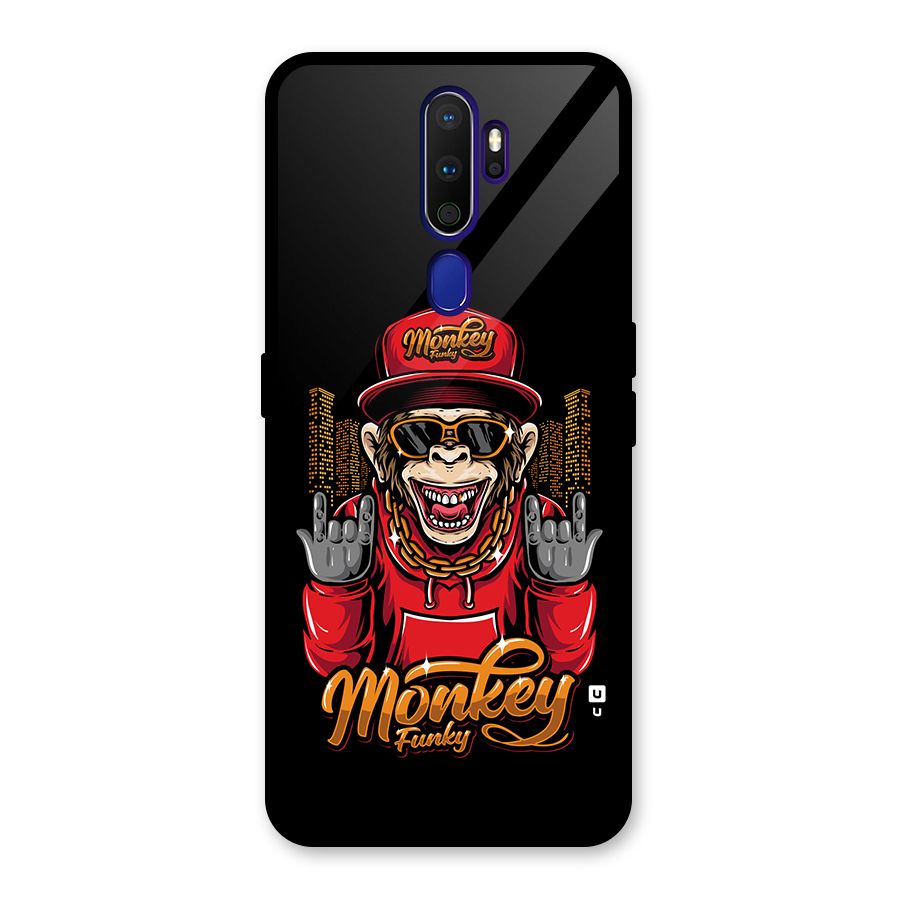 Hunky Funky Monkey Glass Back Case for Oppo A9 (2020)