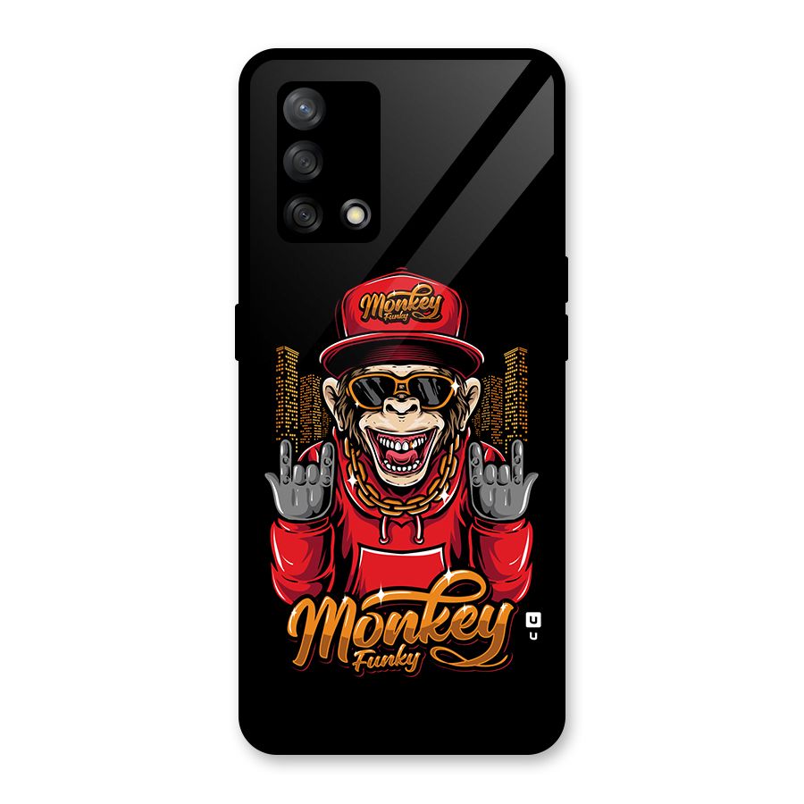 Hunky Funky Monkey Glass Back Case for Oppo F19