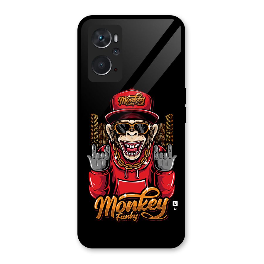 Hunky Funky Monkey Glass Back Case for Oppo K10 4G