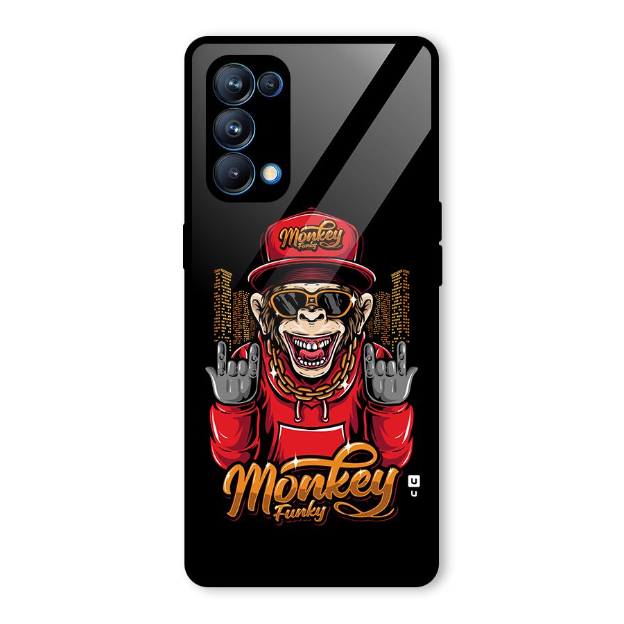 Hunky Funky Monkey Glass Back Case for Oppo Reno5 Pro 5G