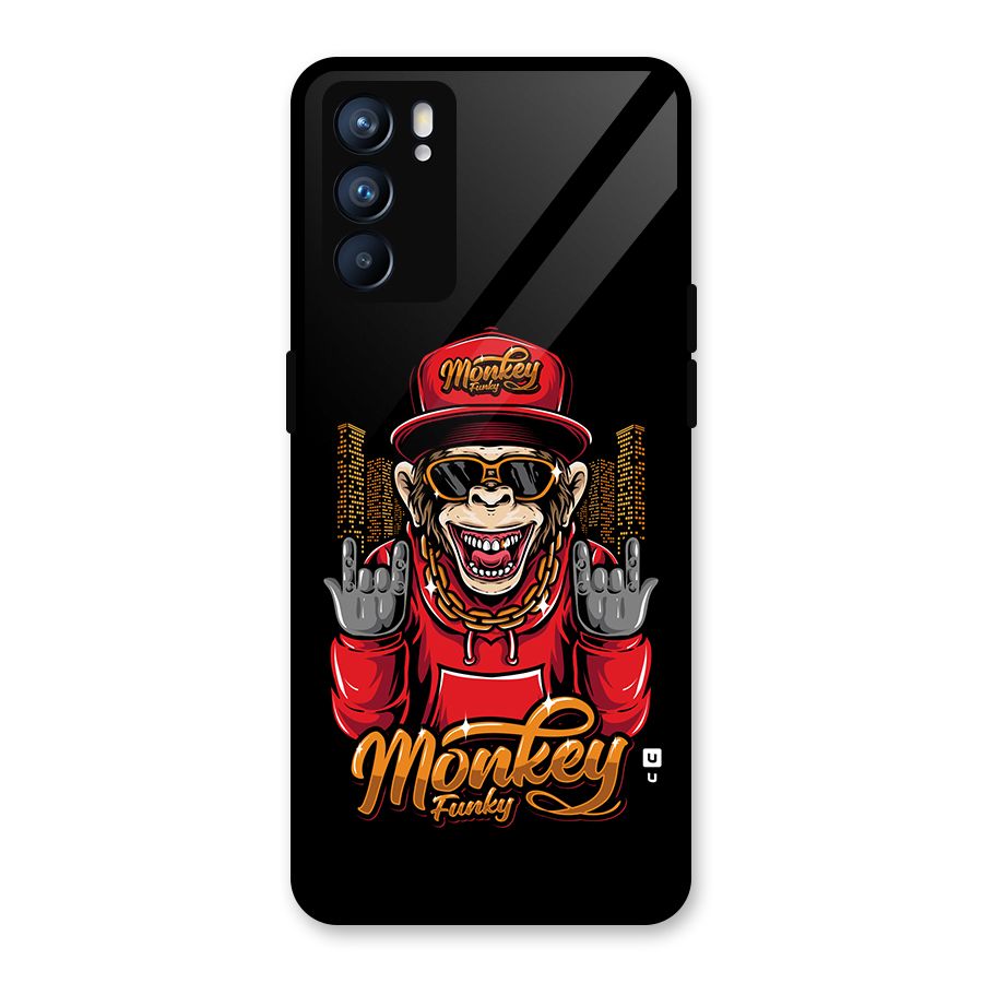 Hunky Funky Monkey Glass Back Case for Oppo Reno6 5G
