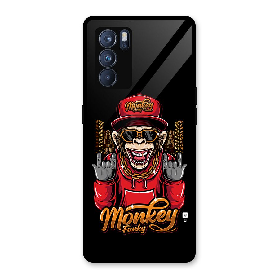 Hunky Funky Monkey Glass Back Case for Oppo Reno6 Pro 5G