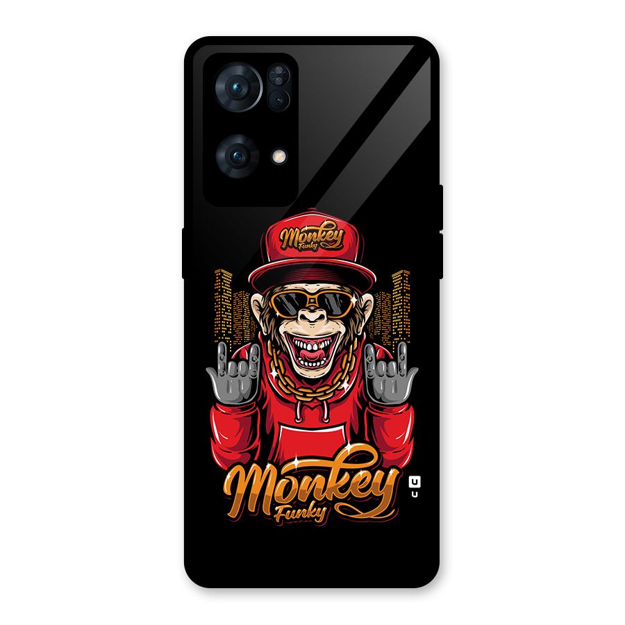 Hunky Funky Monkey Glass Back Case for Oppo Reno7 Pro 5G