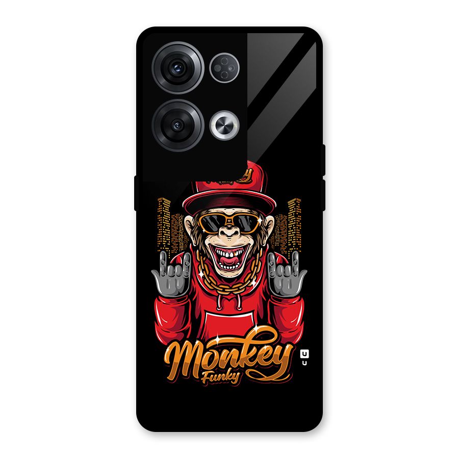 Hunky Funky Monkey Glass Back Case for Oppo Reno8 Pro 5G