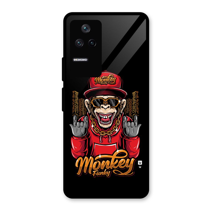 Hunky Funky Monkey Glass Back Case for Poco F4 5G