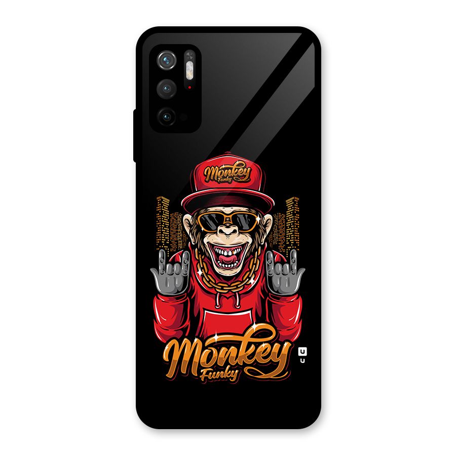 Hunky Funky Monkey Glass Back Case for Poco M3 Pro 5G