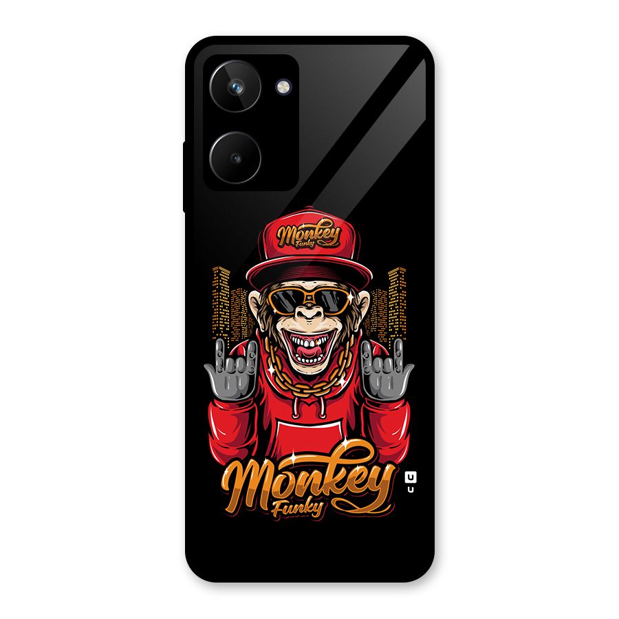 Hunky Funky Monkey Glass Back Case for Realme 10
