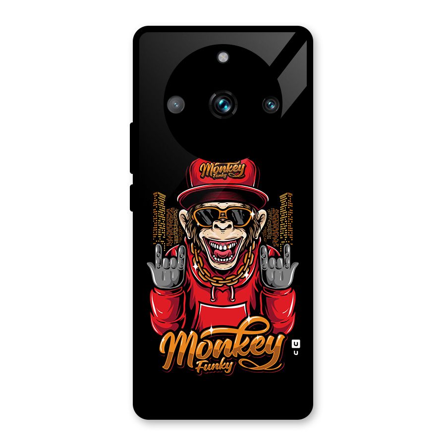 Hunky Funky Monkey Glass Back Case for Realme 11 Pro Plus