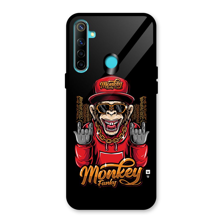Hunky Funky Monkey Glass Back Case for Realme 5i